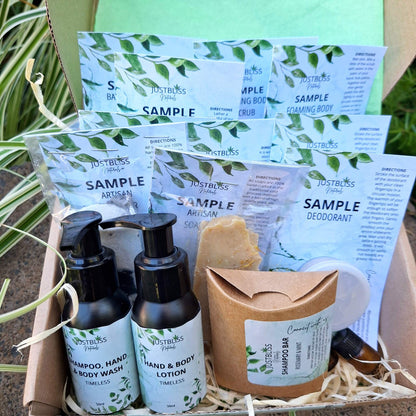 GIFT BOX: Starter Kit - Luxury Plant-Based Skincare & Body Care Samples