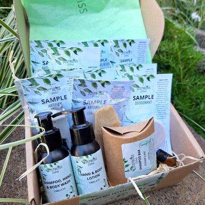 GIFT BOX: Starter Kit - Luxury Plant-Based Skincare & Body Care Samples