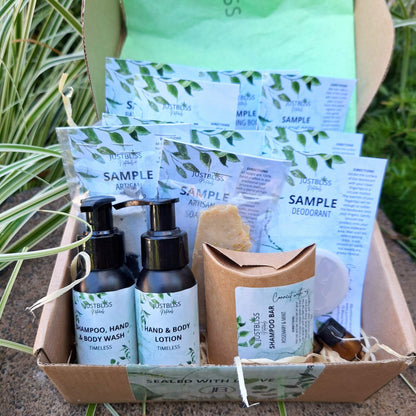 GIFT BOX: Starter Kit - Luxury Plant-Based Skincare & Body Care Samples