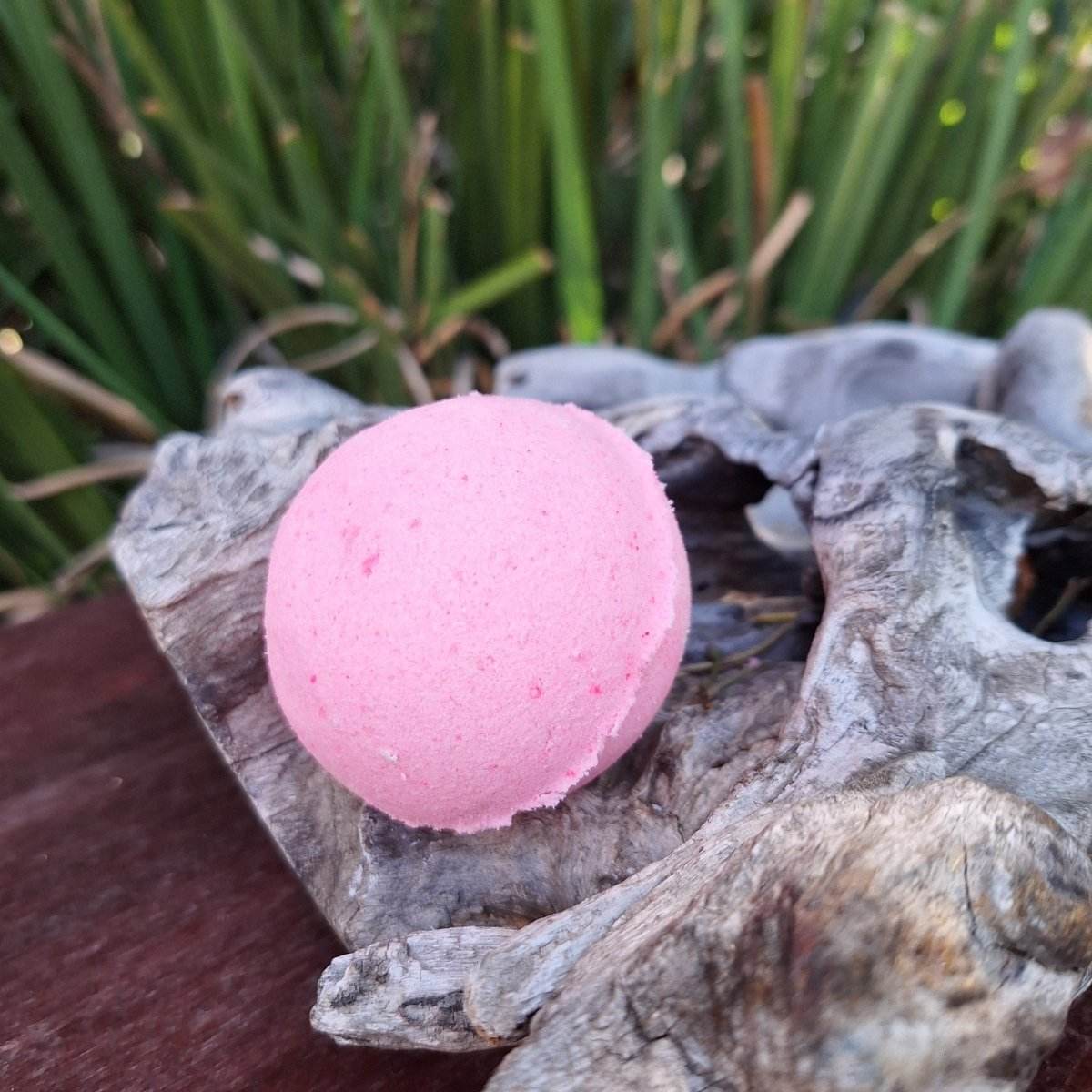 BATH BOMB: Sparkling Rose - JUSTBLiSS Naturals