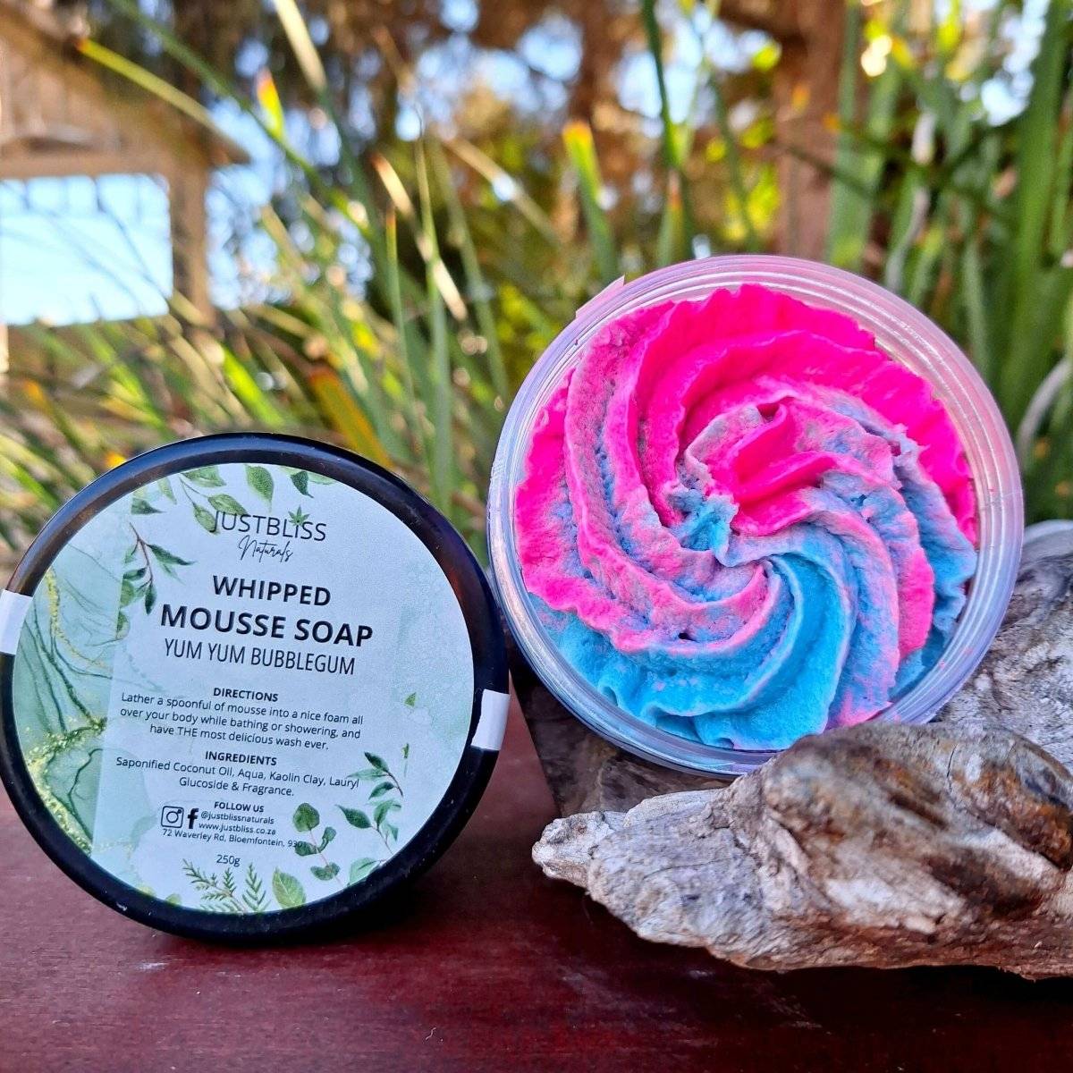 BATH & SHOWER MOUSSE: Bubblegum Splash - JUSTBLiSS Naturals