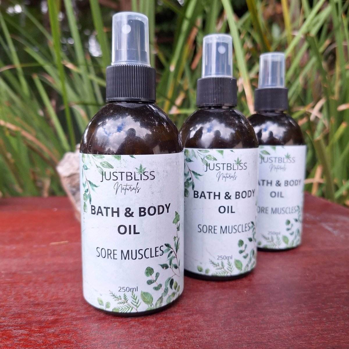 BODY OIL: Sore Muscles - JUSTBLiSS Naturals