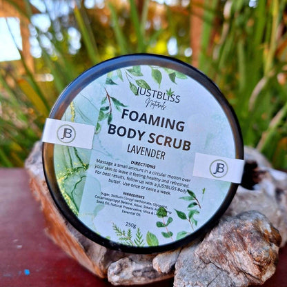 BODY SCRUB: Lavender (250g) - JUSTBLiSS Naturals