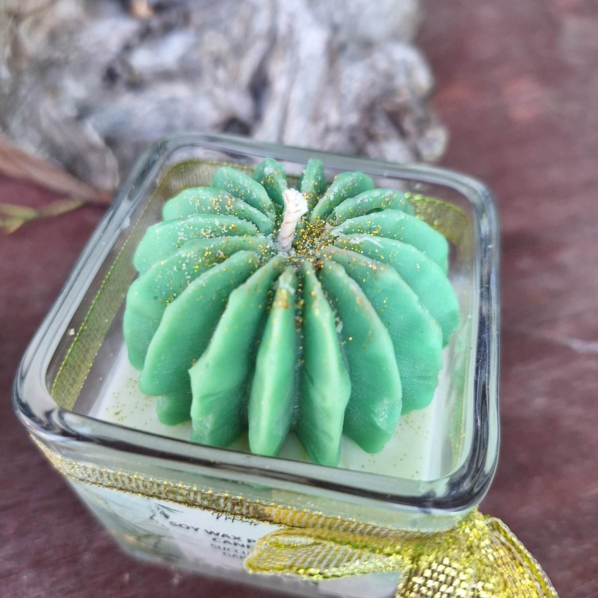 CACTUS FLOWER CANDLE: Succulent Garden (75g) - JUSTBLiSS Naturals