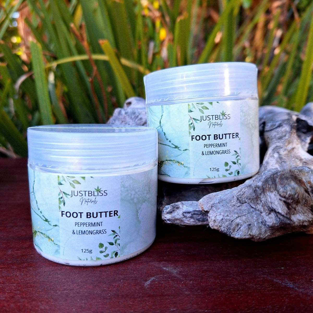 COMBO FOOT CARE: Peppermint & Lemongrass (Soak, Scrub & Balm) - JUSTBLiSS Naturals