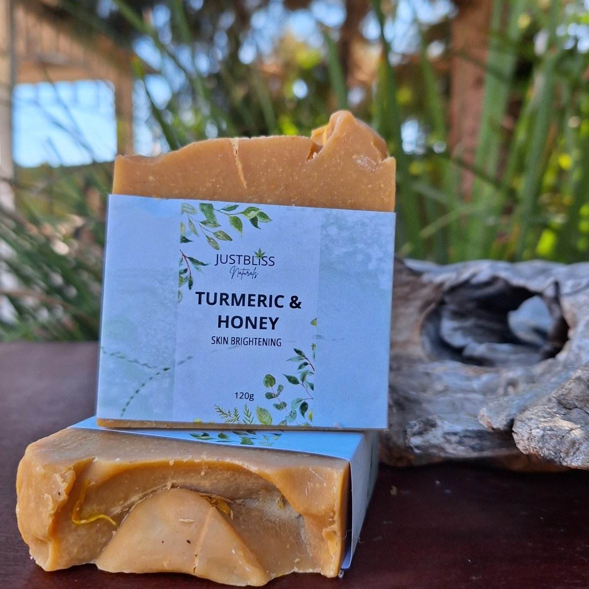 Turmeric and honey facial skin brightening soap bar from Just Bliss.