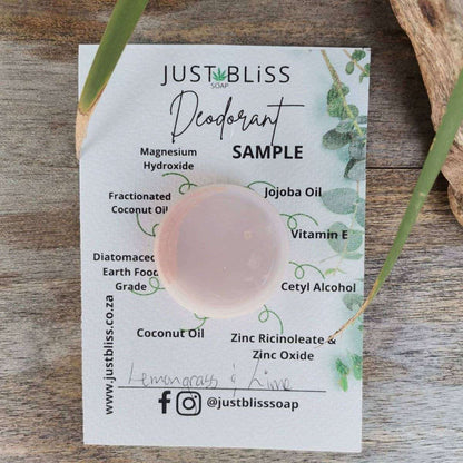 DEODORANT: Sample - 10ml - JUSTBLiSS Naturals