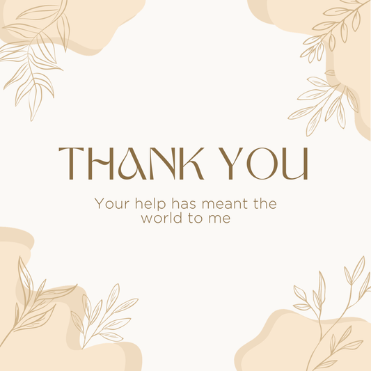 DIGITAL DOWNLOAD: THANK YOU - JUSTBLiSS Naturals