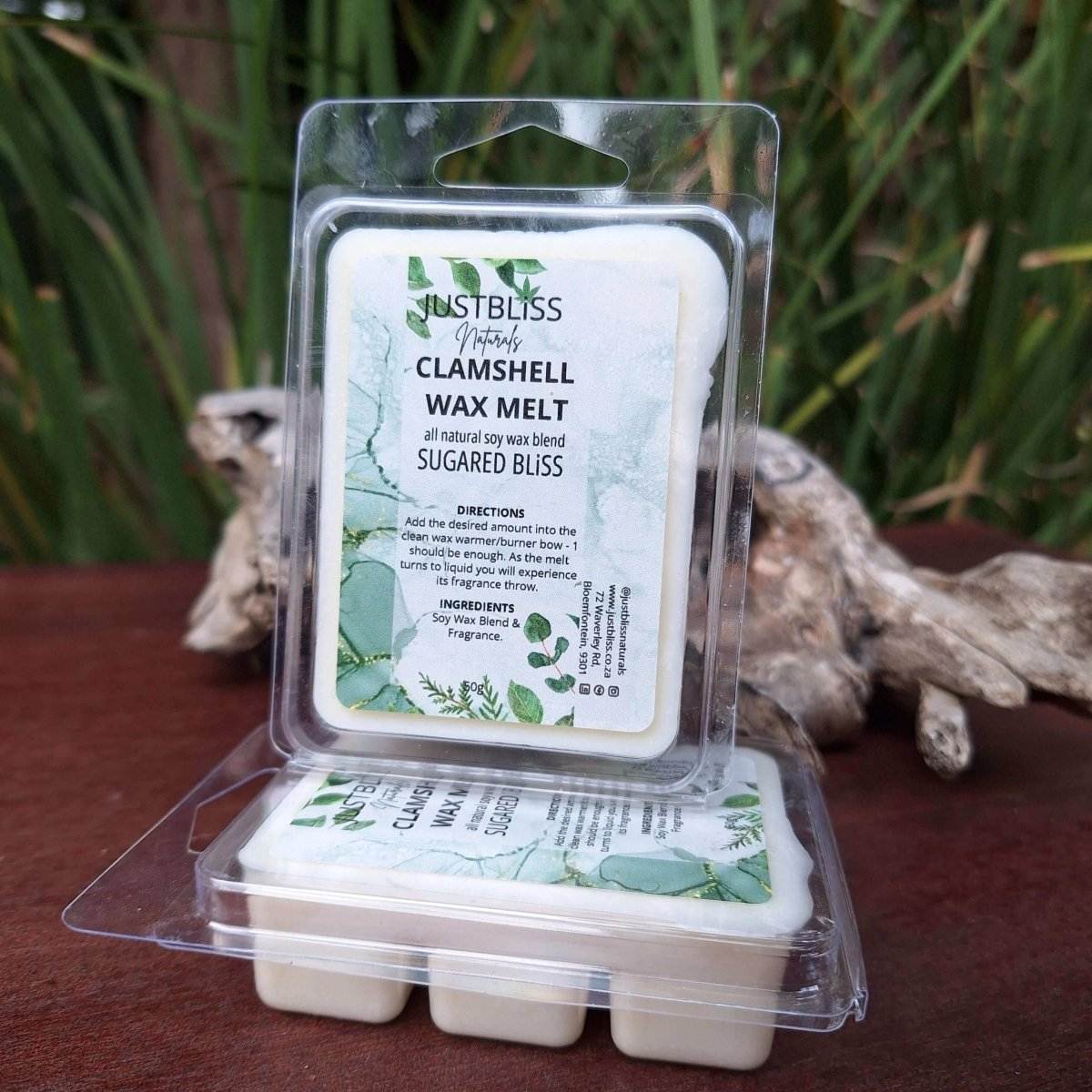 Aromatherapy Box 1 featuring clamshell wax melts against a natural backdrop.