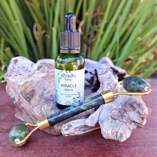 GIFT BOX: Jade Roller & Miracle Oil - JUSTBLiSS Naturals