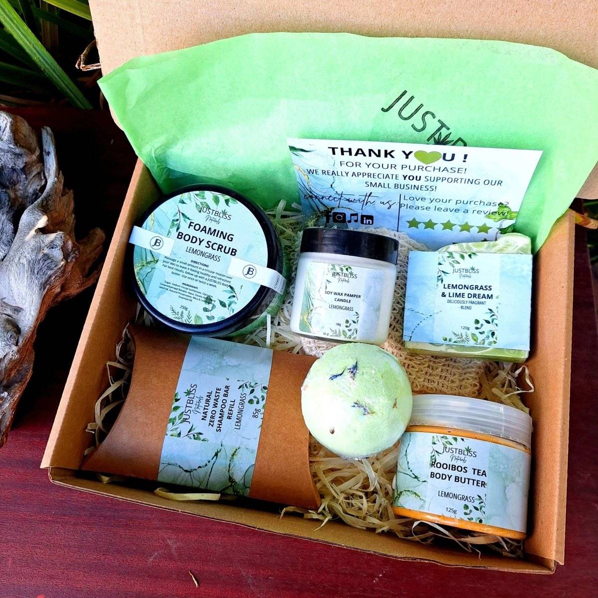 GIFT BOX: Lemongrass (Box 3) - JUSTBLiSS Naturals