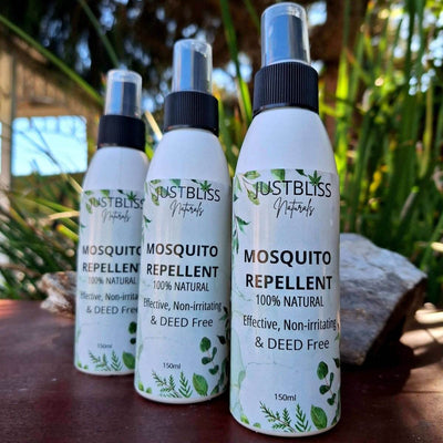 MOSQUITO REPELLENT SPRAY - 100% natural, DEET-free insect repellent with essential oils; safe for sensitive skin.