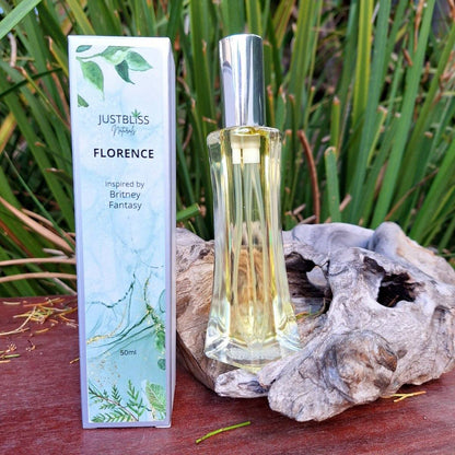 Floral Perfume bottle of Florence, 50ml with floral, fruity, oriental notes.