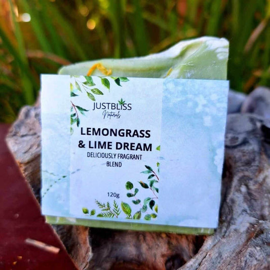 SOAP BAR: Lemongrass & Lime Dream - JUSTBLiSS Naturals