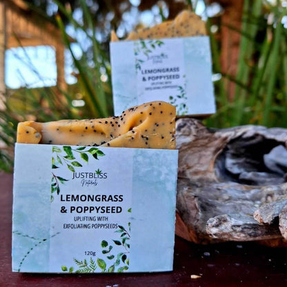 SOAP BAR: Lemongrass & Poppyseed - JUSTBLiSS Naturals