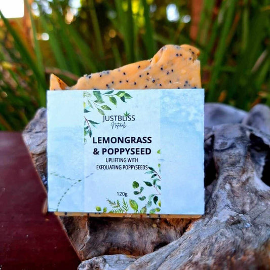 SOAP BAR: Lemongrass & Poppyseed - JUSTBLiSS Naturals