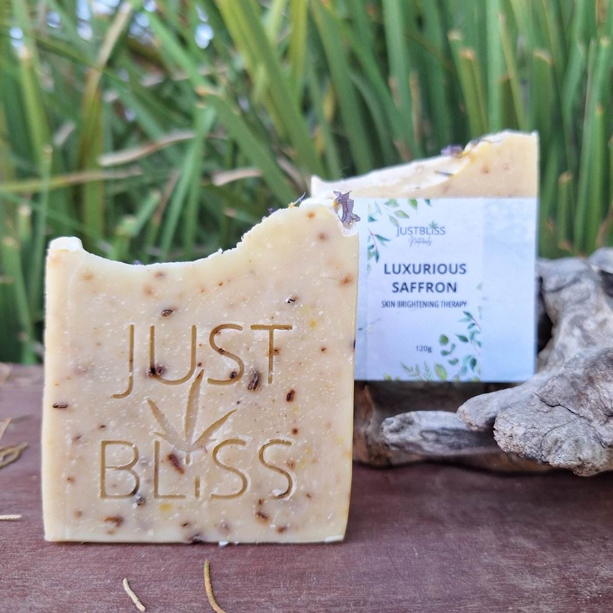 SOAP BAR: Luxurious Saffron - Skin Brightening Therapy - JUSTBLiSS Naturals