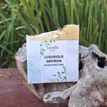 SOAP BAR: Luxurious Saffron - Skin Brightening Therapy - JUSTBLiSS Naturals