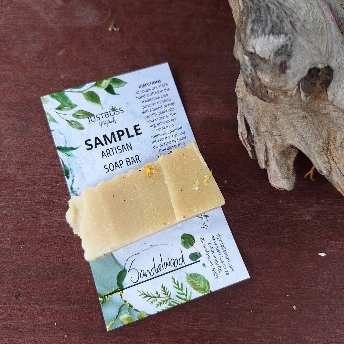 SOAP BAR: Sample - JUSTBLiSS Naturals