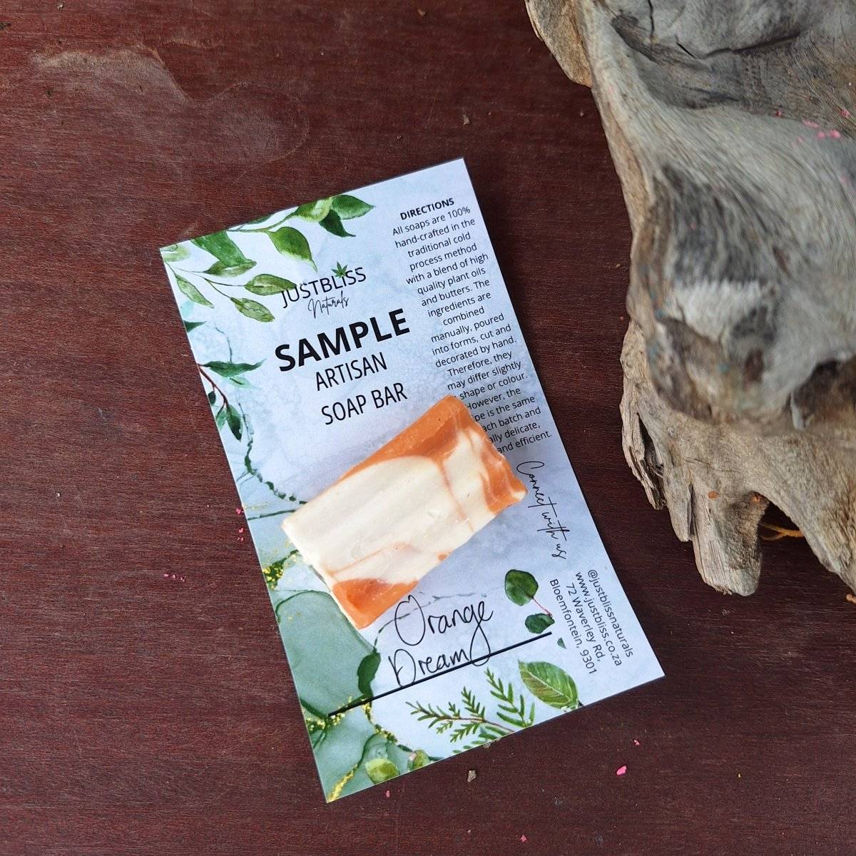 SOAP BAR: Sample - JUSTBLiSS Naturals