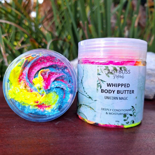 WHIPPED BODY BUTTER: Unicorn Magic (200g) - JUSTBLiSS Naturals